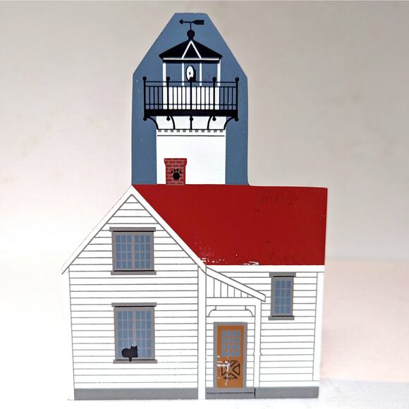 Cat’s Meow Village Shelf Sitter – West Chop Lighthouse Martha’s Vineyard 1996 - Picture 4 of 10
